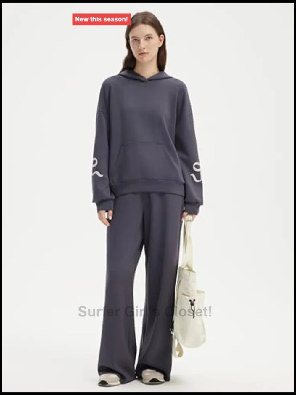 Soft Modal Oversized 2 Piece Hoodie and Jogger Set Lounge